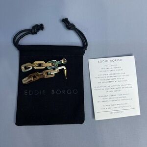 Eddie Borgo supra link drop earrings NWT (A-58/A-59)